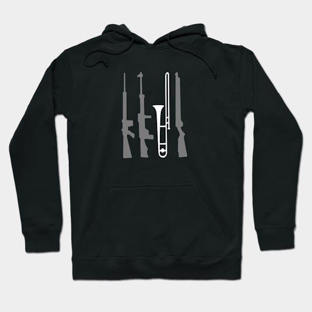 trombone Hoodie by janno